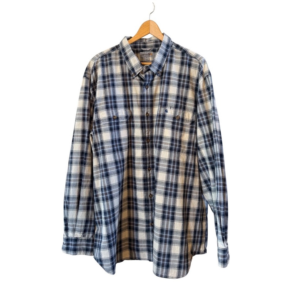 Men's‎ Classic 2XL Relaxed Fit Plaid Cotton Button Down Long Sleeve Casual Shirt